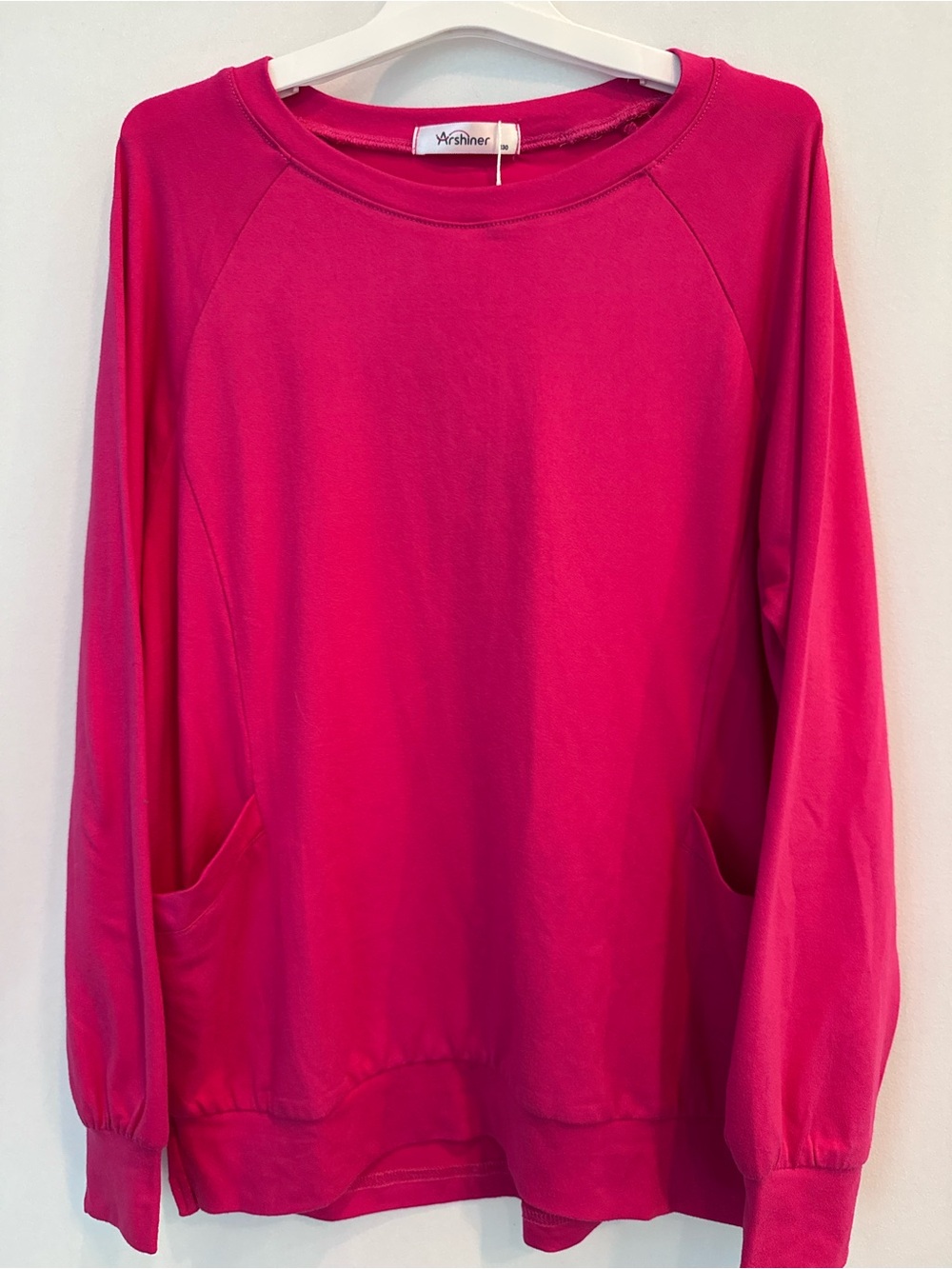 💜3/$15 Arshiner Girls Lightweight Long Sleeve Tee Shirt Pockets Size 130 US 7/8